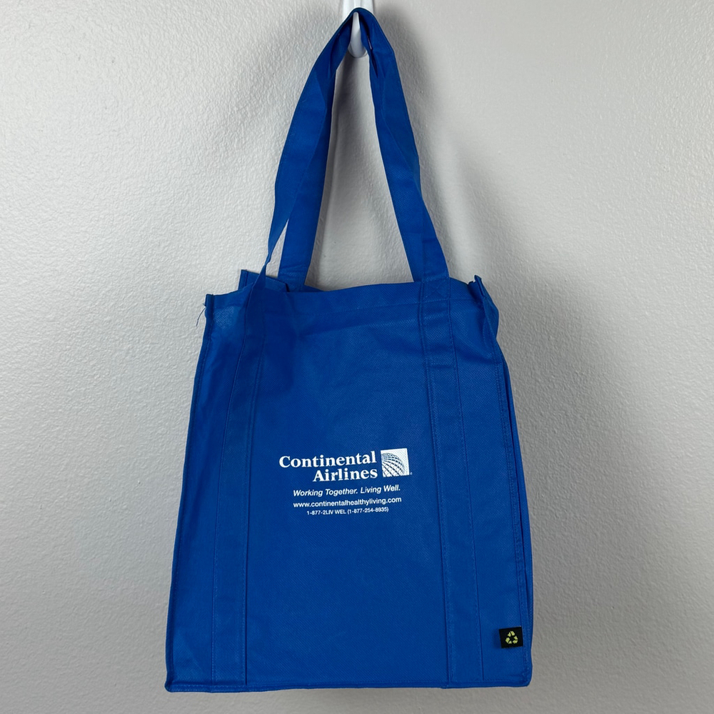 “Vintage Continental Airlines Reusable Tote Bag - Eco-Friendly